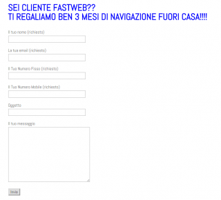 internet GRATIS - form da compilare